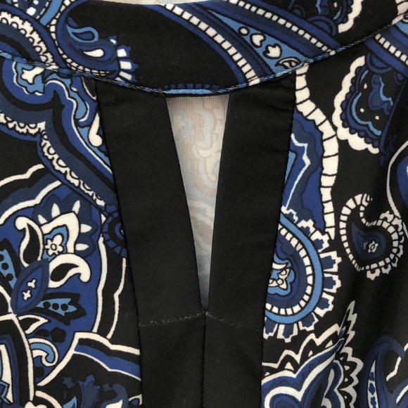 NWD sleeveless silky pretty blue tunic top - Picture 9 of 12